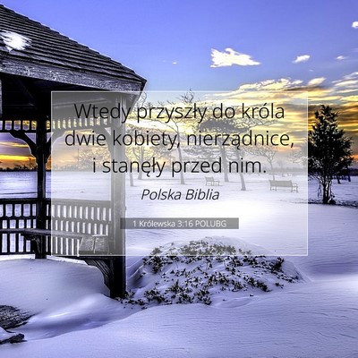 1 Królewska 3:16 POLUBG Obraz Wersetu Biblijnego