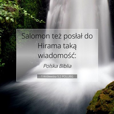 1 Królewska 5:2 Werset Biblijny Wyjaśniony