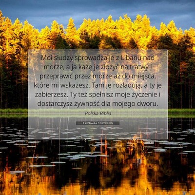 1 Królewska 5:9 POLUBG Obraz Wersetu Biblijnego