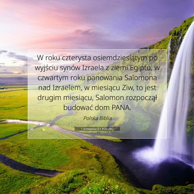 1 Królewska 6:1 POLUBG Obraz Wersetu Biblijnego