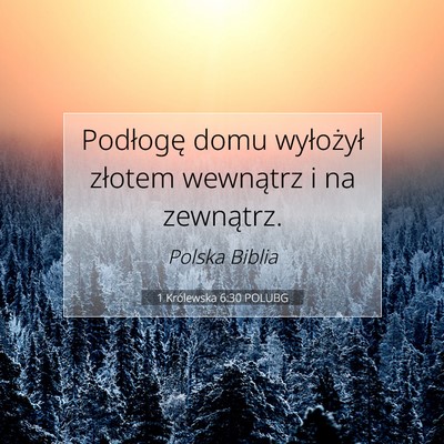 1 Królewska 6:30 Werset Biblijny Wyjaśniony