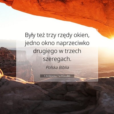 1 Królewska 7:4 Werset Biblijny Wyjaśniony