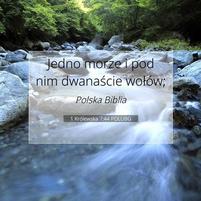 1 Królewska 7:44 Werset Biblijny Wyjaśniony