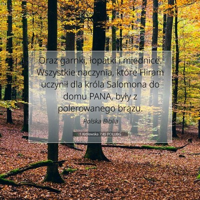 1 Królewska 7:45 POLUBG Obraz Wersetu Biblijnego
