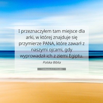 1 Królewska 8:21 POLUBG Obraz Wersetu Biblijnego