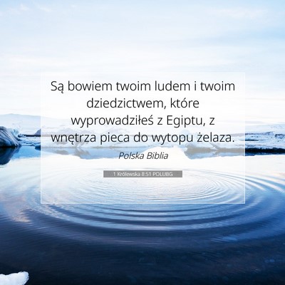 1 Królewska 8:51 POLUBG Obraz Wersetu Biblijnego