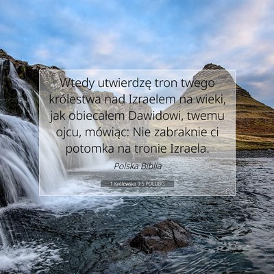 1 Królewska 9:5 POLUBG Obraz Wersetu Biblijnego