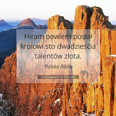 1 Królewska 9:14 POLUBG Obraz Wersetu Biblijnego