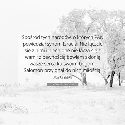 1 Królewska 11:2 POLUBG Obraz Wersetu Biblijnego