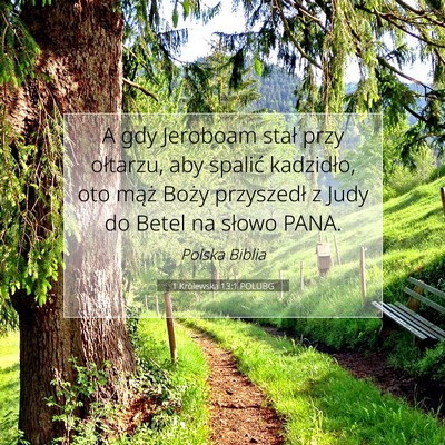 1 Królewska 13:1 POLUBG Obraz Wersetu Biblijnego