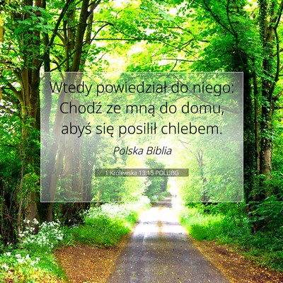 1 Królewska 13:15 Werset Biblijny Wyjaśniony