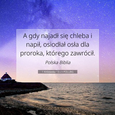 1 Królewska 13:23 POLUBG Obraz Wersetu Biblijnego