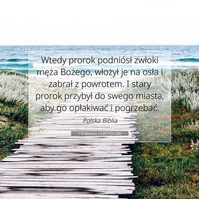 1 Królewska 13:29 POLUBG Obraz Wersetu Biblijnego