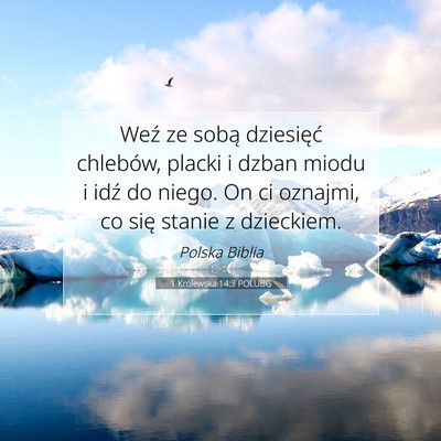 1 Królewska 14:3 POLUBG Obraz Wersetu Biblijnego