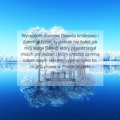 1 Królewska 14:8 POLUBG Obraz Wersetu Biblijnego