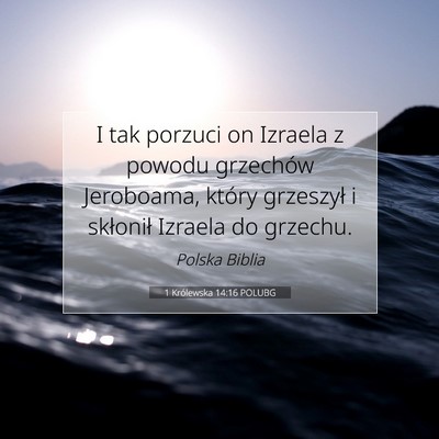 1 Królewska 14:16 POLUBG Obraz Wersetu Biblijnego