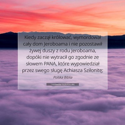 1 Królewska 15:29 POLUBG Obraz Wersetu Biblijnego