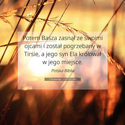 1 Królewska 16:6 POLUBG Obraz Wersetu Biblijnego