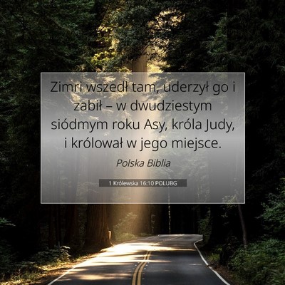 1 Królewska 16:10 POLUBG Obraz Wersetu Biblijnego