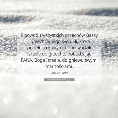 1 Królewska 16:13 POLUBG Obraz Wersetu Biblijnego