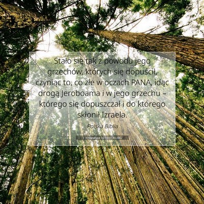 1 Królewska 16:19 POLUBG Obraz Wersetu Biblijnego