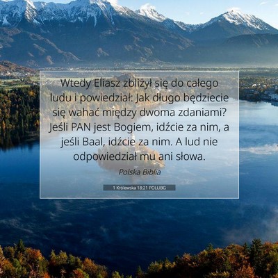 1 Królewska 18:21 POLUBG Obraz Wersetu Biblijnego