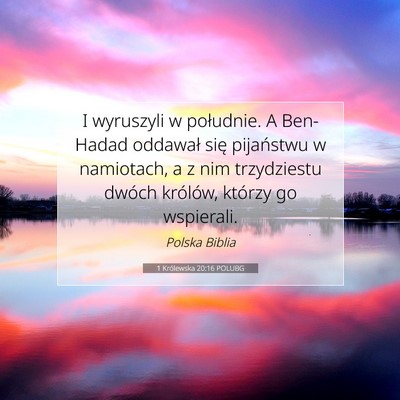 1 Królewska 20:16 POLUBG Obraz Wersetu Biblijnego