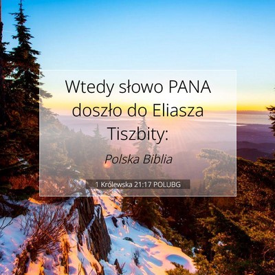 1 Królewska 21:17 POLUBG Obraz Wersetu Biblijnego