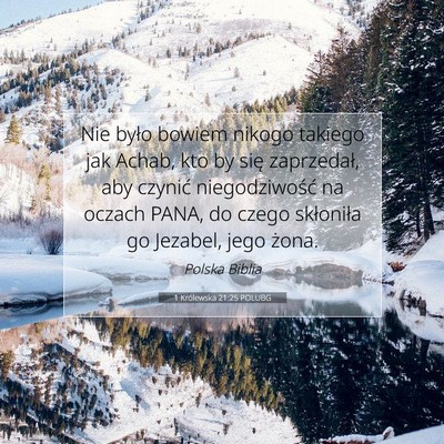 1 Królewska 21:25 POLUBG Obraz Wersetu Biblijnego