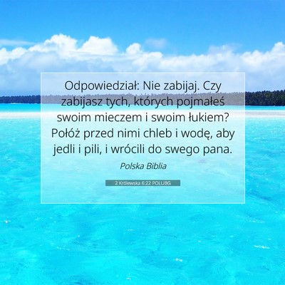 2 Królewska 6:22 POLUBG Obraz Wersetu Biblijnego