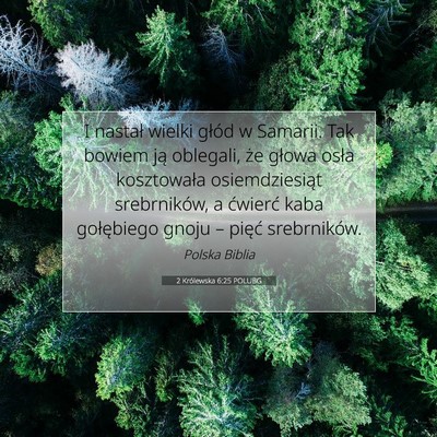 2 Królewska 6:25 POLUBG Obraz Wersetu Biblijnego