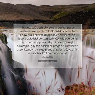 2 Królewska 6:32 POLUBG Obraz Wersetu Biblijnego