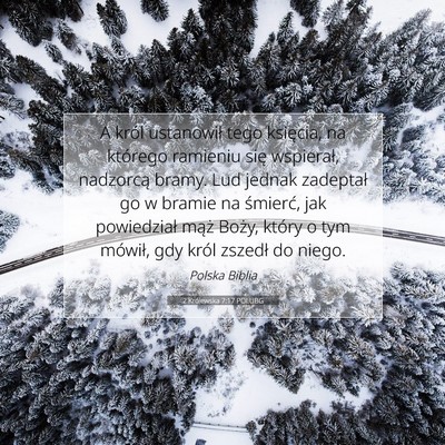 2 Królewska 7:17 POLUBG Obraz Wersetu Biblijnego