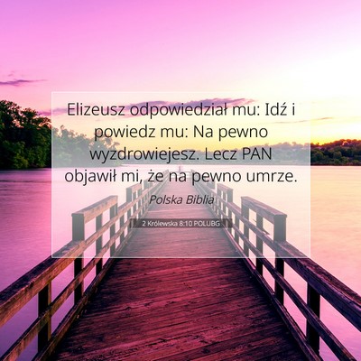 2 Królewska 8:10 POLUBG Obraz Wersetu Biblijnego