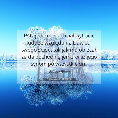 2 Królewska 8:19 POLUBG Obraz Wersetu Biblijnego