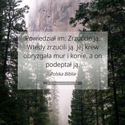 2 Królewska 9:33 POLUBG Obraz Wersetu Biblijnego