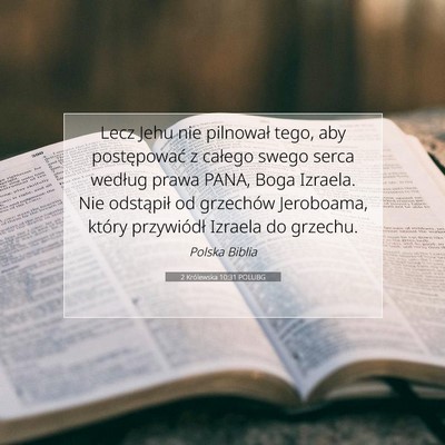 2 Królewska 10:31 POLUBG Obraz Wersetu Biblijnego