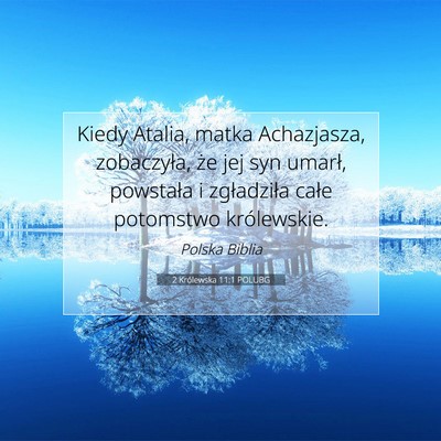 2 Królewska 11:1 POLUBG Obraz Wersetu Biblijnego