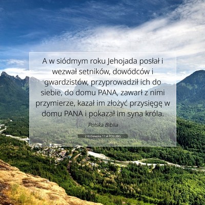 2 Królewska 11:4 POLUBG Obraz Wersetu Biblijnego