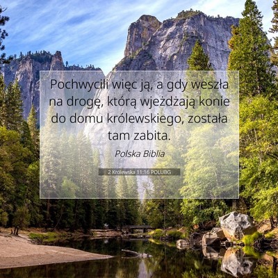 2 Królewska 11:16 POLUBG Obraz Wersetu Biblijnego