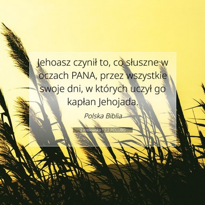 2 Królewska 12:2 Werset Biblijny Wyjaśniony