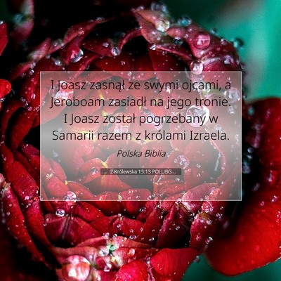 2 Królewska 13:13 Werset Biblijny Wyjaśniony