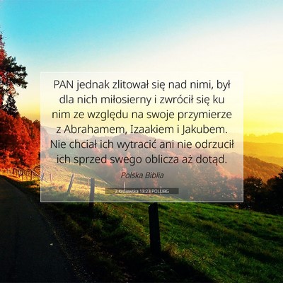 2 Królewska 13:23 Werset Biblijny Wyjaśniony