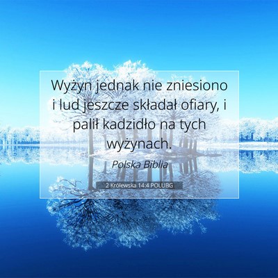 2 Królewska 14:4 POLUBG Obraz Wersetu Biblijnego