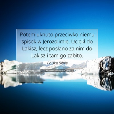 2 Królewska 14:19 POLUBG Obraz Wersetu Biblijnego