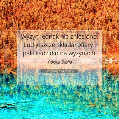2 Królewska 15:4 POLUBG Obraz Wersetu Biblijnego