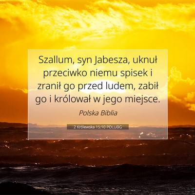 2 Królewska 15:10 POLUBG Obraz Wersetu Biblijnego