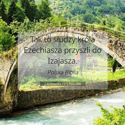 2 Królewska 19:5 POLUBG Obraz Wersetu Biblijnego