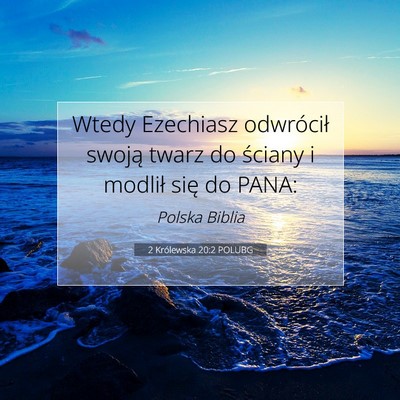 2 Królewska 20:2 POLUBG Obraz Wersetu Biblijnego