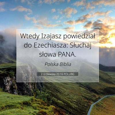 2 Królewska 20:16 POLUBG Obraz Wersetu Biblijnego